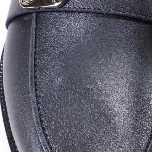 black Lock Me Moc Leather classic turnlock loafers D571 - Picture 12 of 12